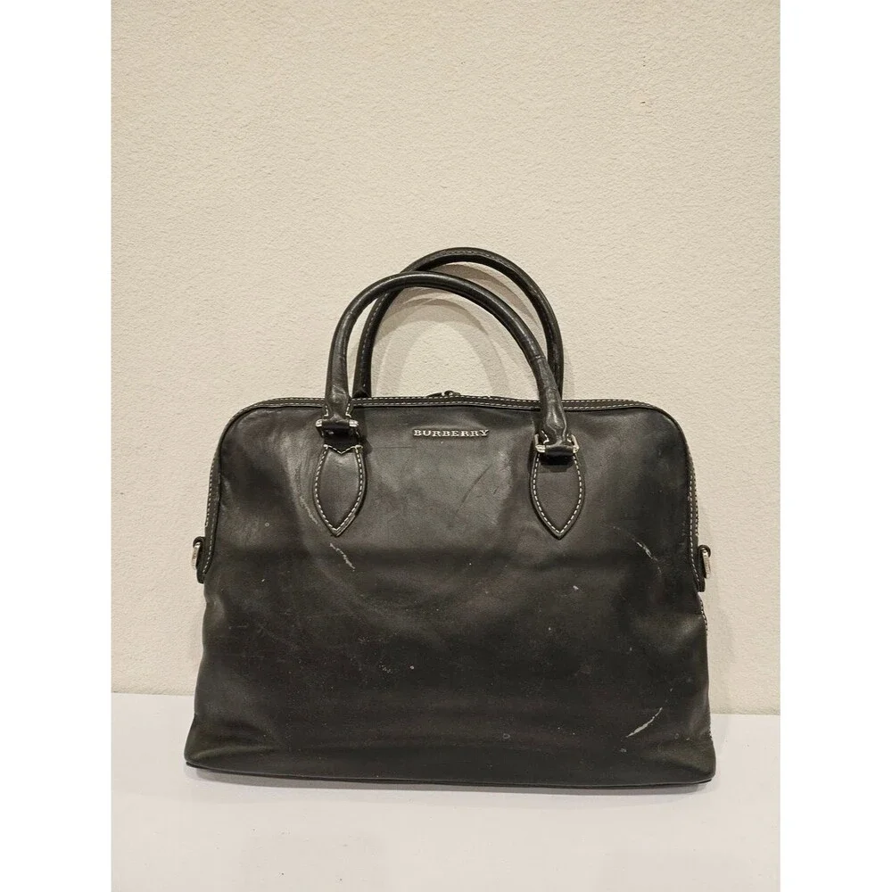 Burberry Heritage Grain Leather Briefcase
